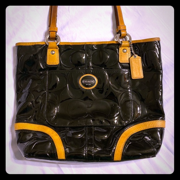 Coach Patent Leather Tote